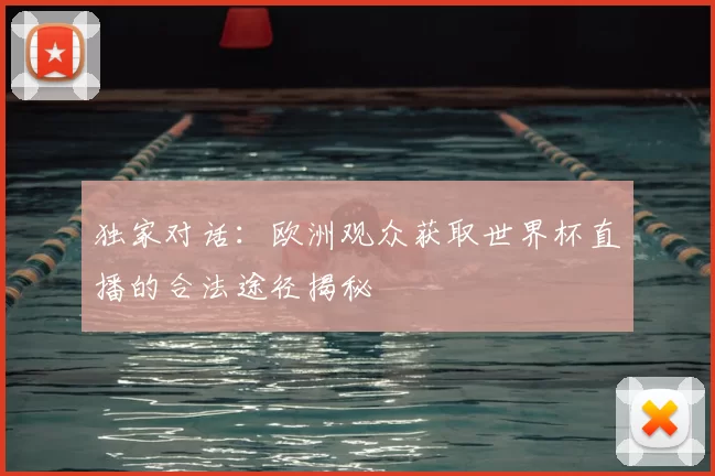 独家对话：欧洲观众获取世界杯直播的合法途径揭秘